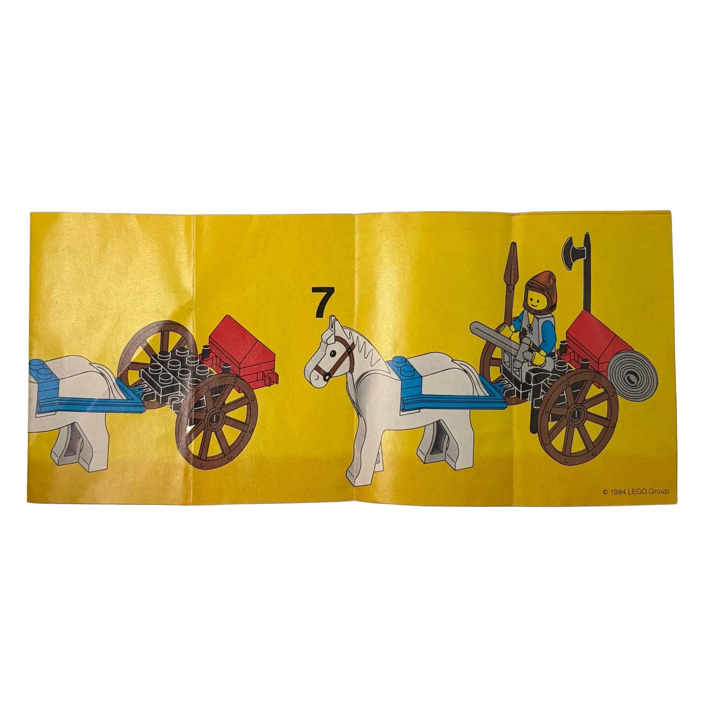LEGO 6010 LEGOLAND Supply Wagon Original Instruction Leaflet ONLY - VINTAGE circa 1984