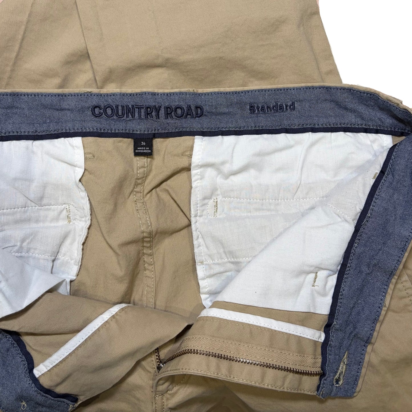 Country Road Men's Cotton Standard Fit Stretch Chino - Various Colours size 36