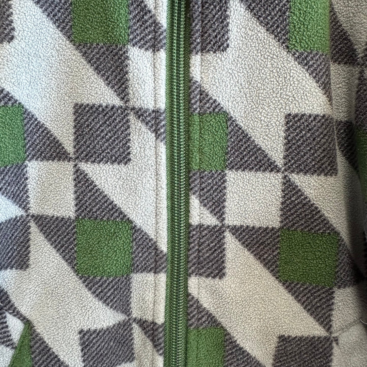 LEMMI Grey & Green Lightweight Polar Fleece Size 7 (122)