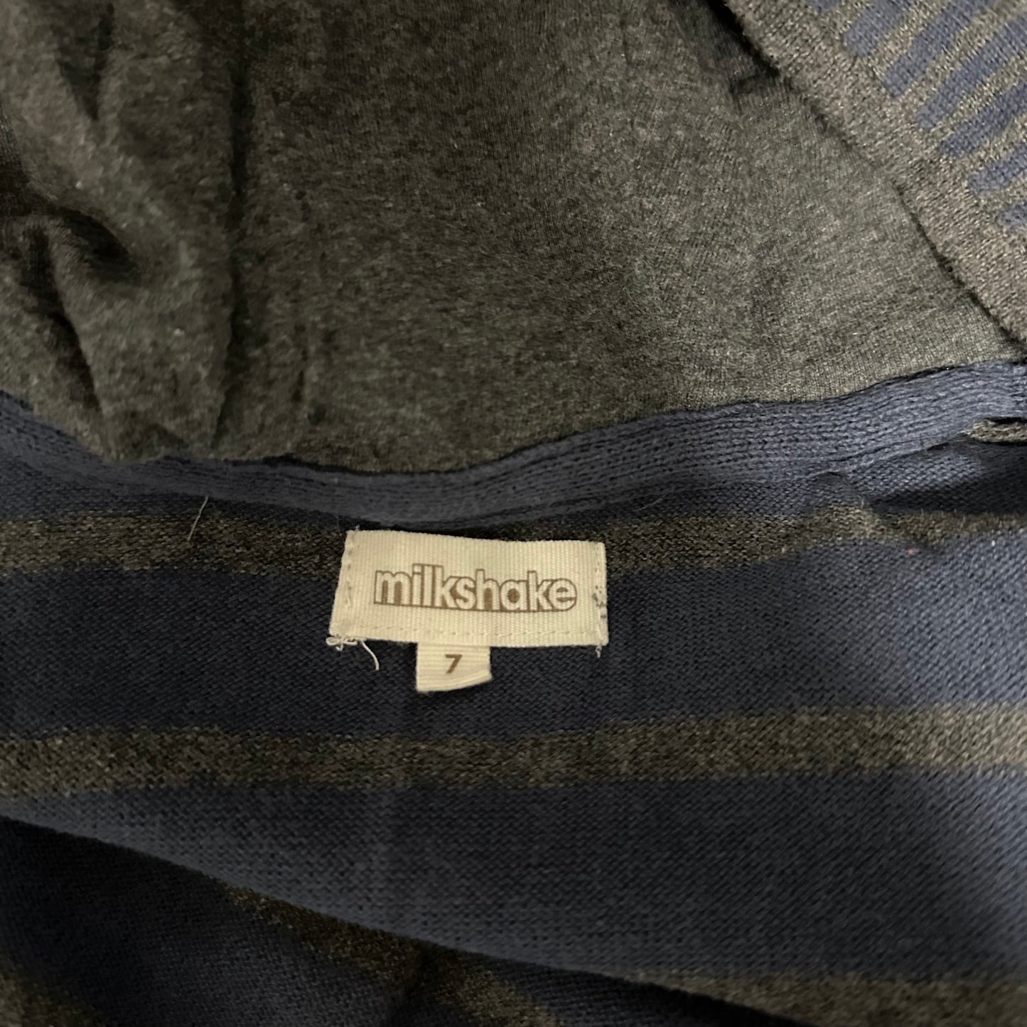 Milkshake by Myer Blue & Grey Sweater with Hoodie Size 7
