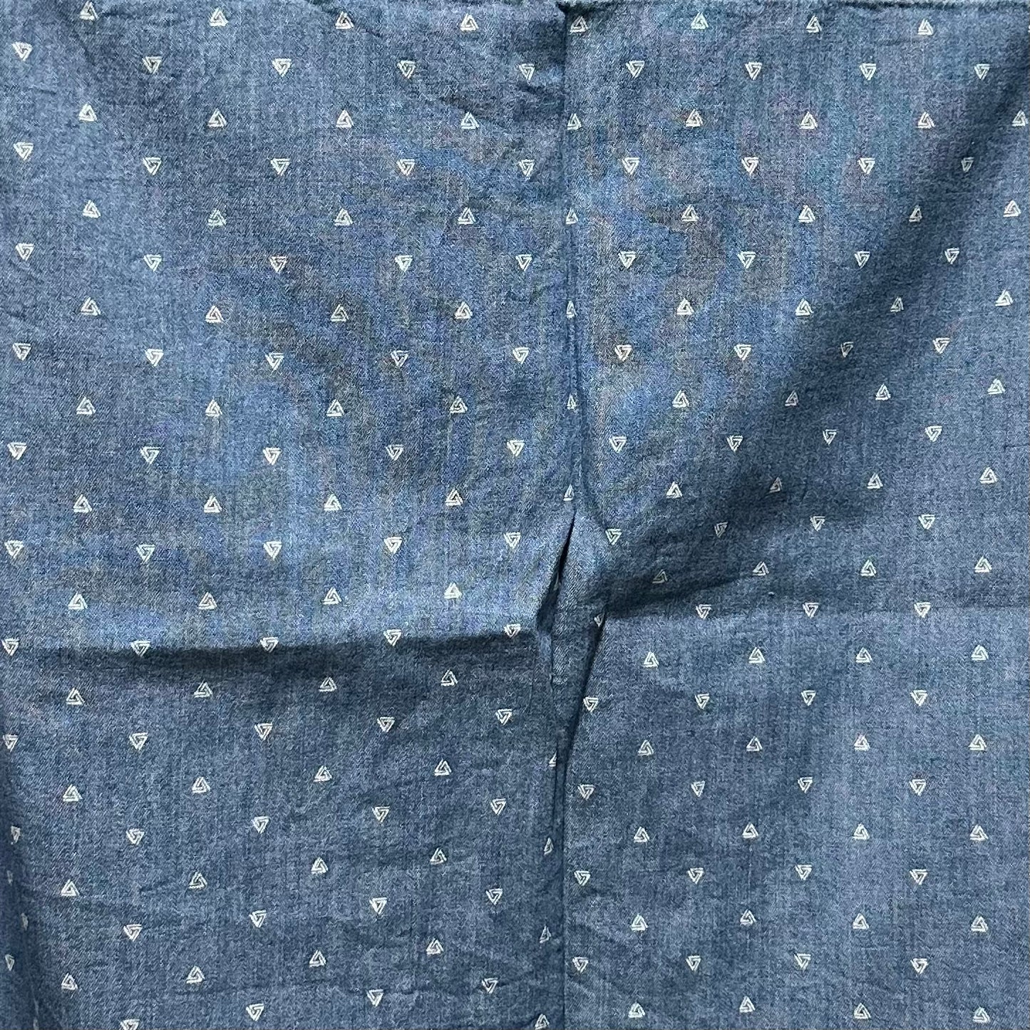 Bauhaus by Myer Boys Chambray Long Sleeve Shirt with White Triangle Pattern