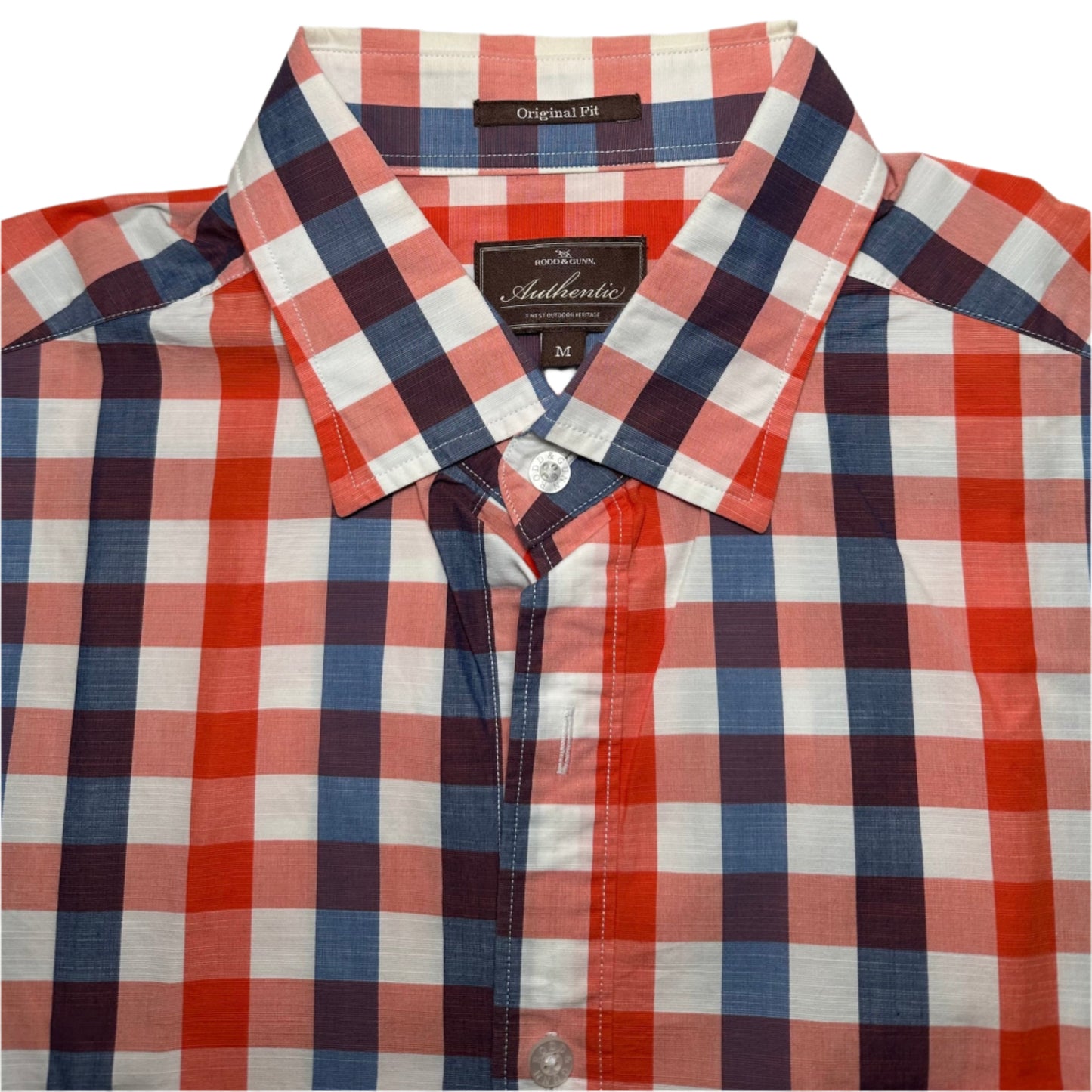 Rodd & Gunn Men's Short Sleeve Gingham Check Shirt - Original Fit