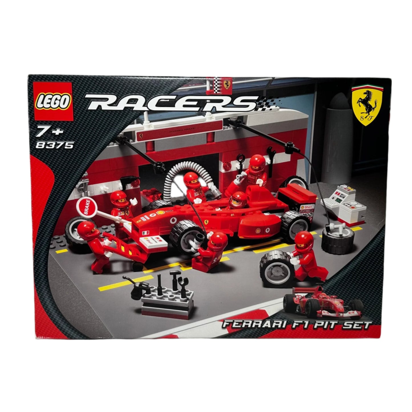 LEGO Racers Ferrari F1 Pit Set original box