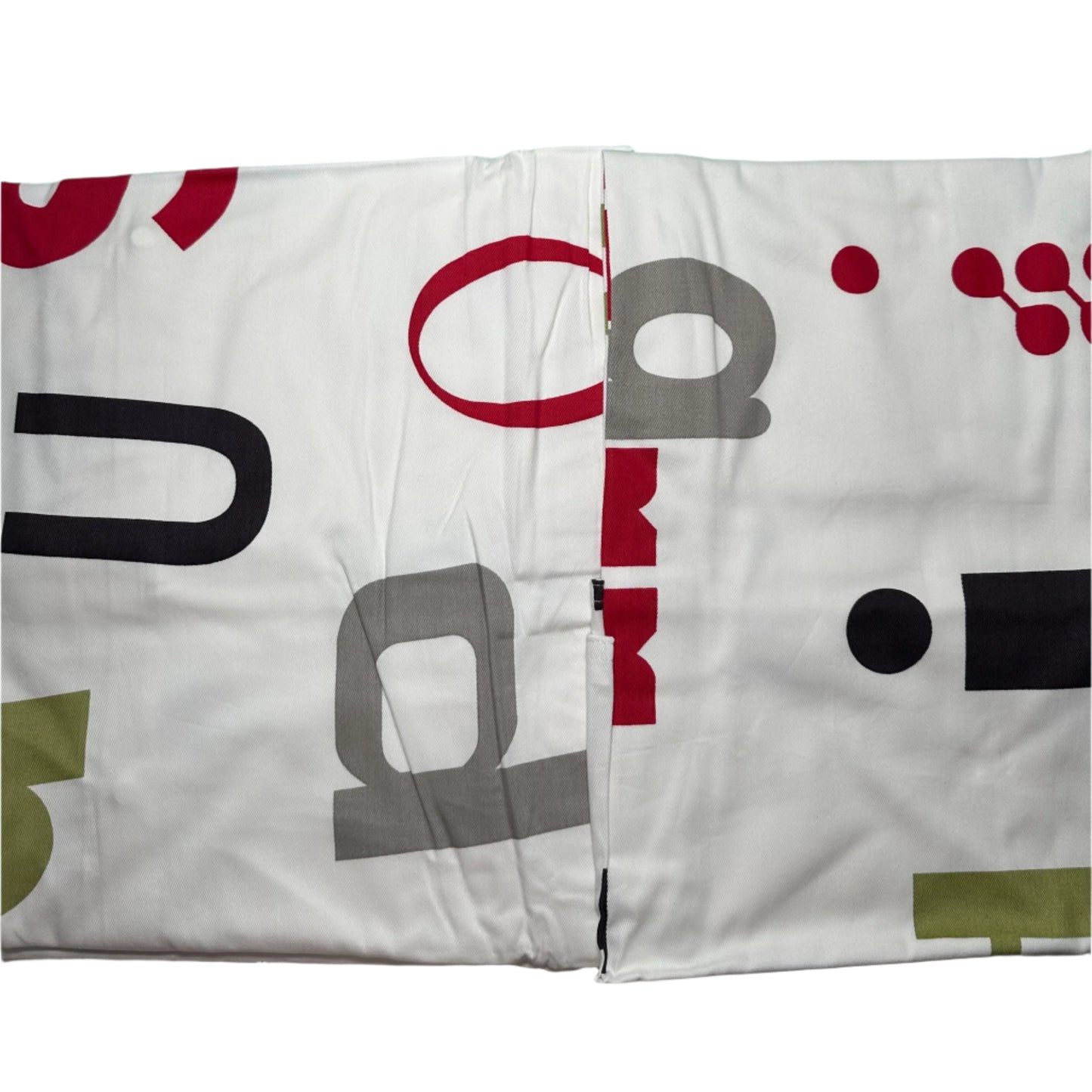 Textile with colourful geometric patterns