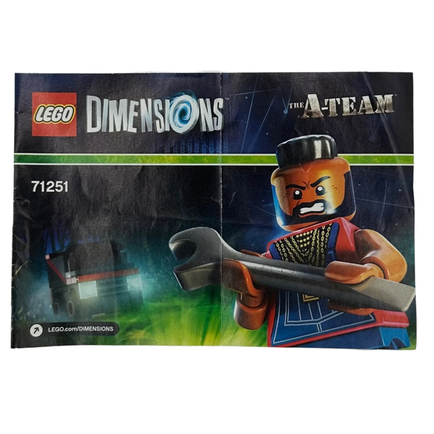 LEGO Dimensions The A-Team package with character holding a wrench