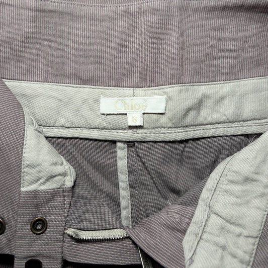 Chloé Kidswear Wide Leg Striped Pants size 8