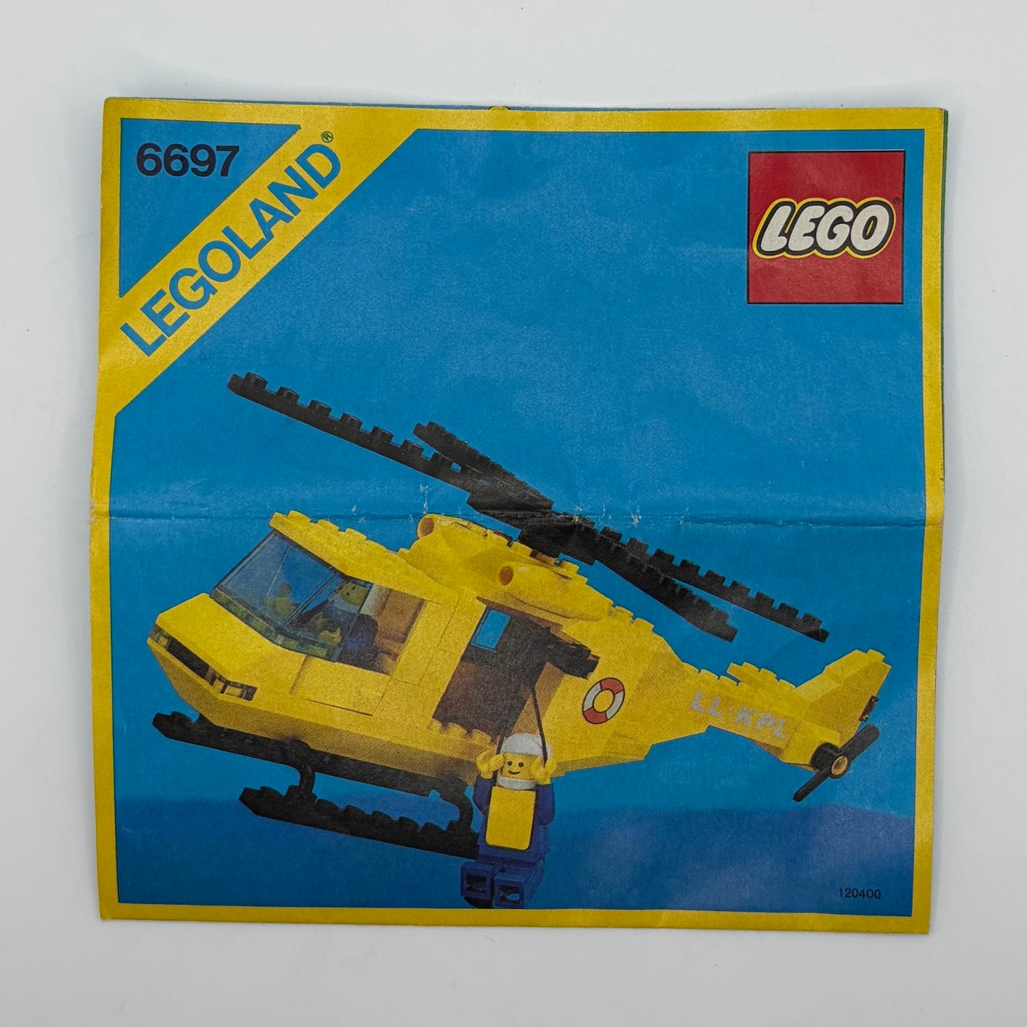 LEGO 6697 LEGOLAND Rescue-I Helicopter - VINTAGE circa 1985