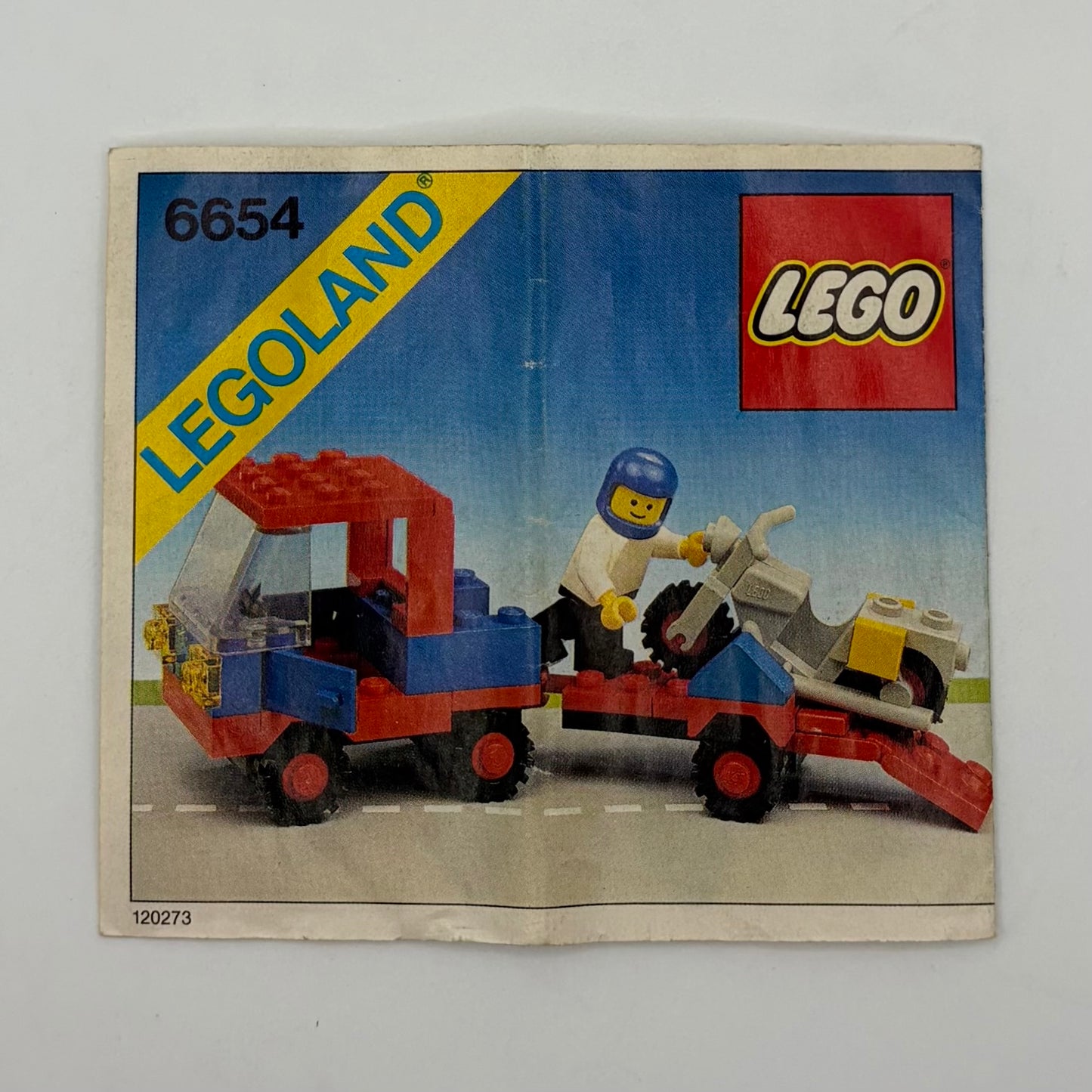 LEGO 6654 LEGOLAND Motorcycle Transport - VINTAGE circa 1983