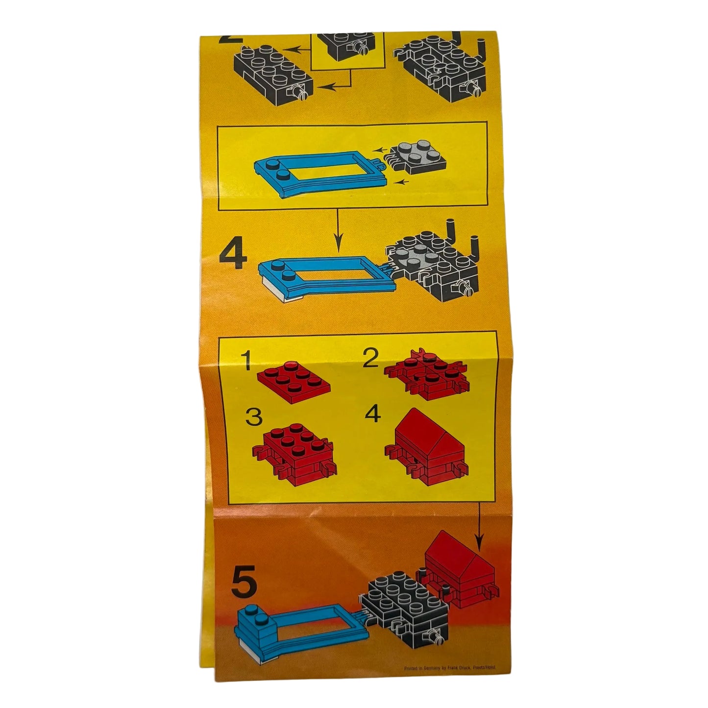 LEGO 6010 LEGOLAND Supply Wagon Original Instruction Leaflet ONLY - VINTAGE circa 1984