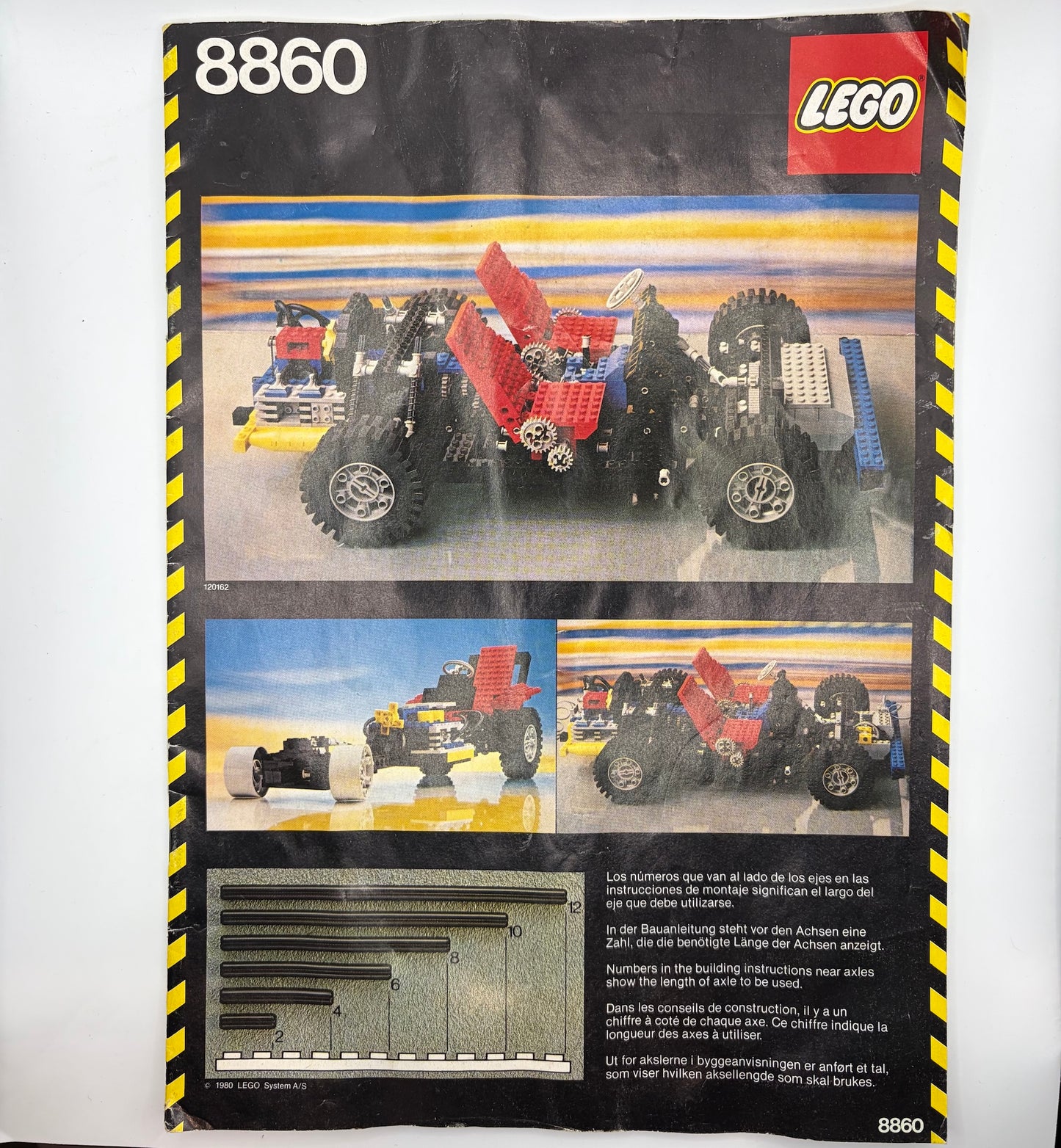 LEGO 8860 TECHNIC Car Chassis- VINTAGE circa 1980