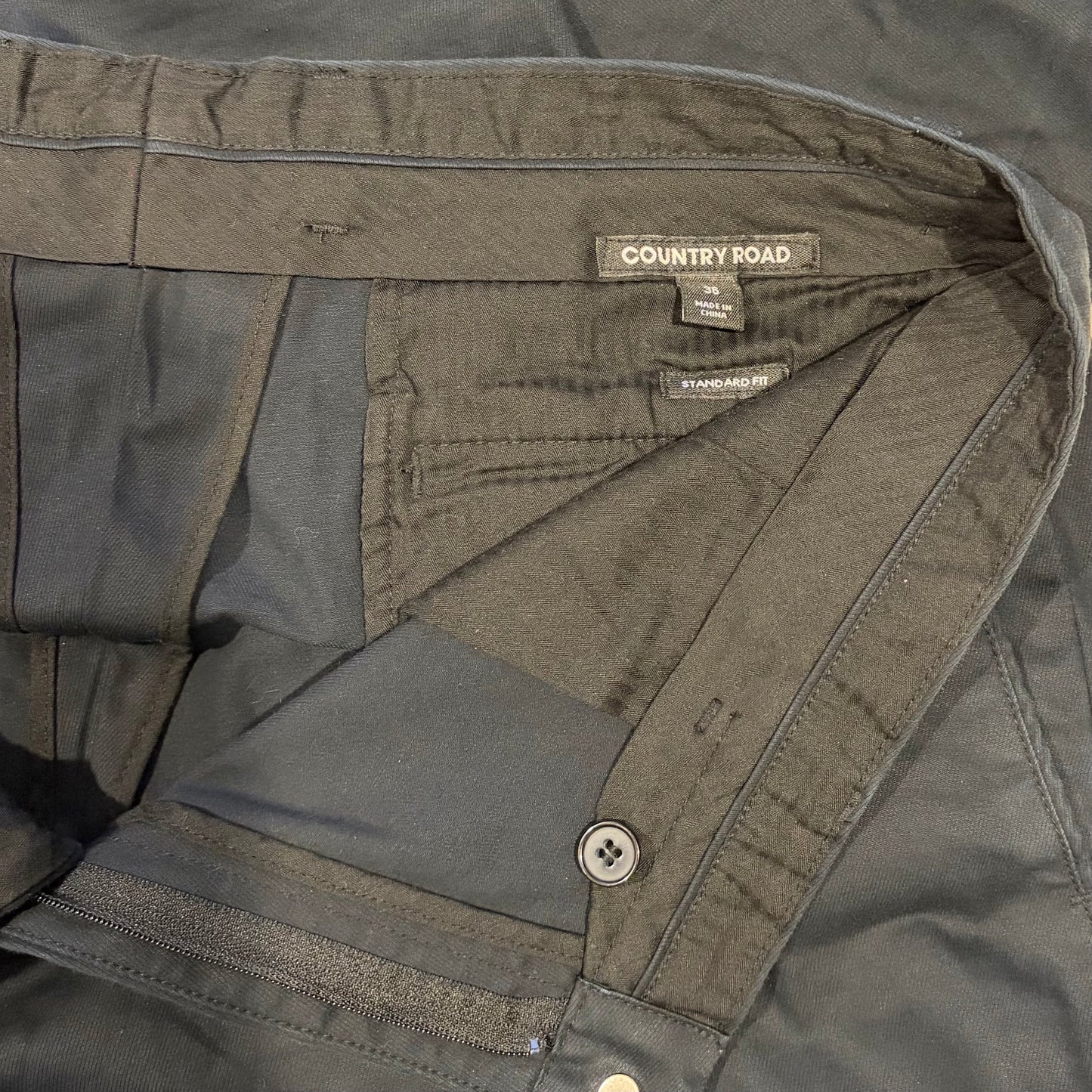 Country Road Men's Textured Cotton Stretch Chino Pants Size 36