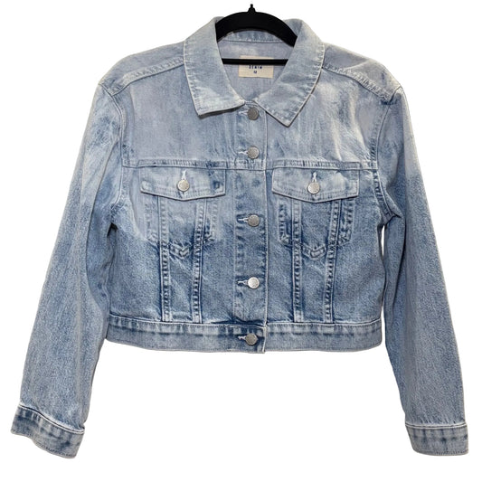 Target Girls Denim Ombre Wash Crop Jacket Size 12