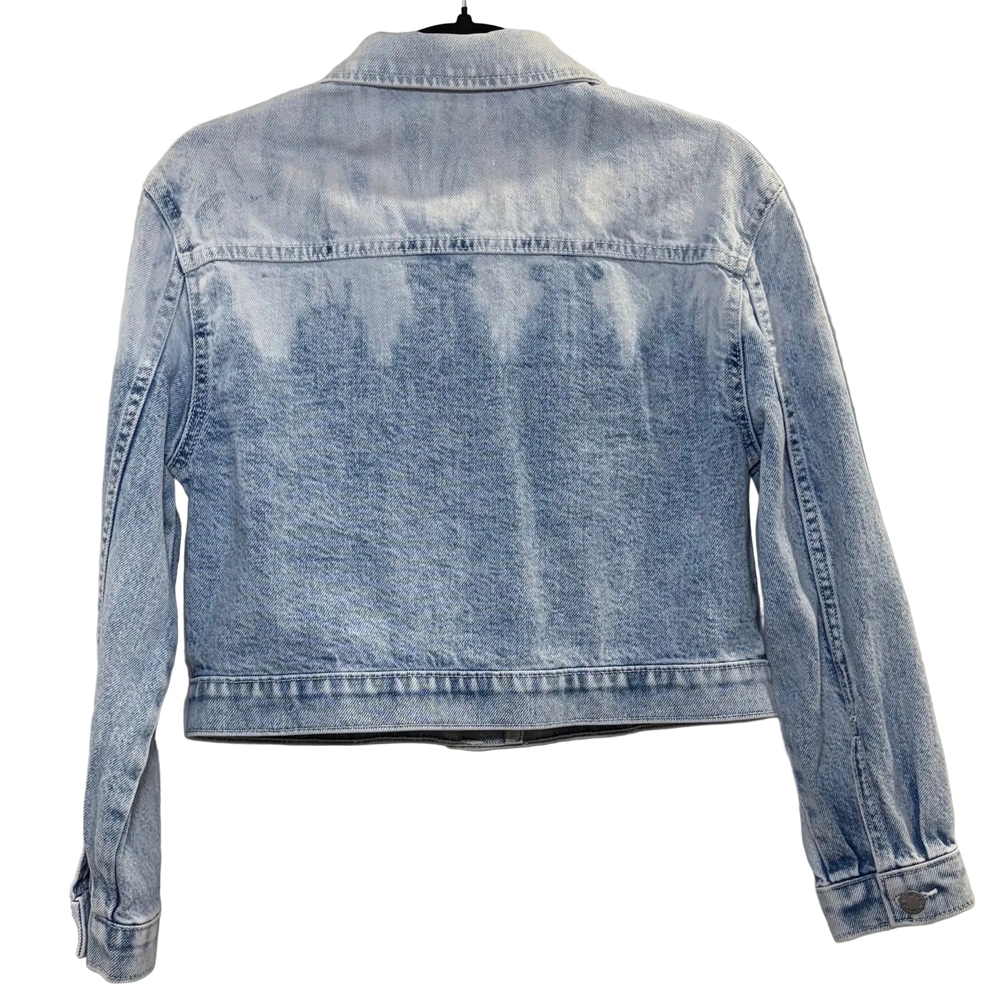 Target Girls Denim Ombre Wash Crop Jacket Size 12