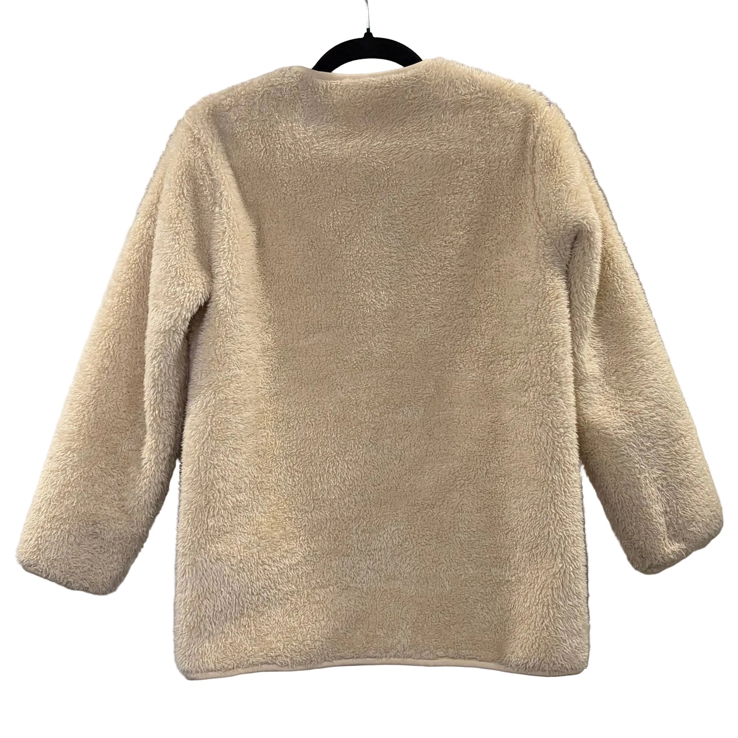 Uniqlo Kids Windproof Fleece Cardigan Long Sleeve - Beige - size 11-12