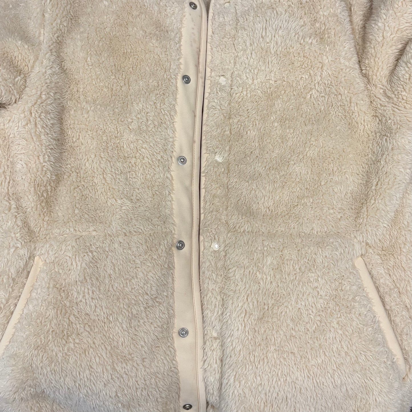 Uniqlo Kids Windproof Fleece Cardigan Long Sleeve - Beige - size 11-12