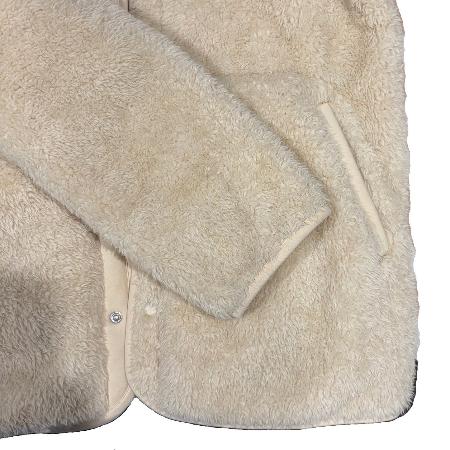 Uniqlo Kids Windproof Fleece Cardigan Long Sleeve - Beige - size 11-12