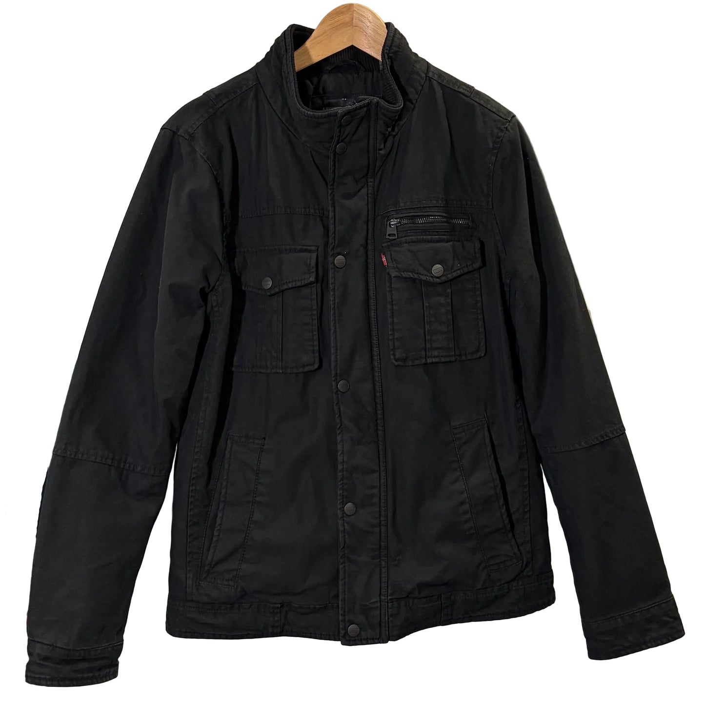 Levi's Men's Heavy Cotton Canvas Workwear Utility Jacket - Black - Size S