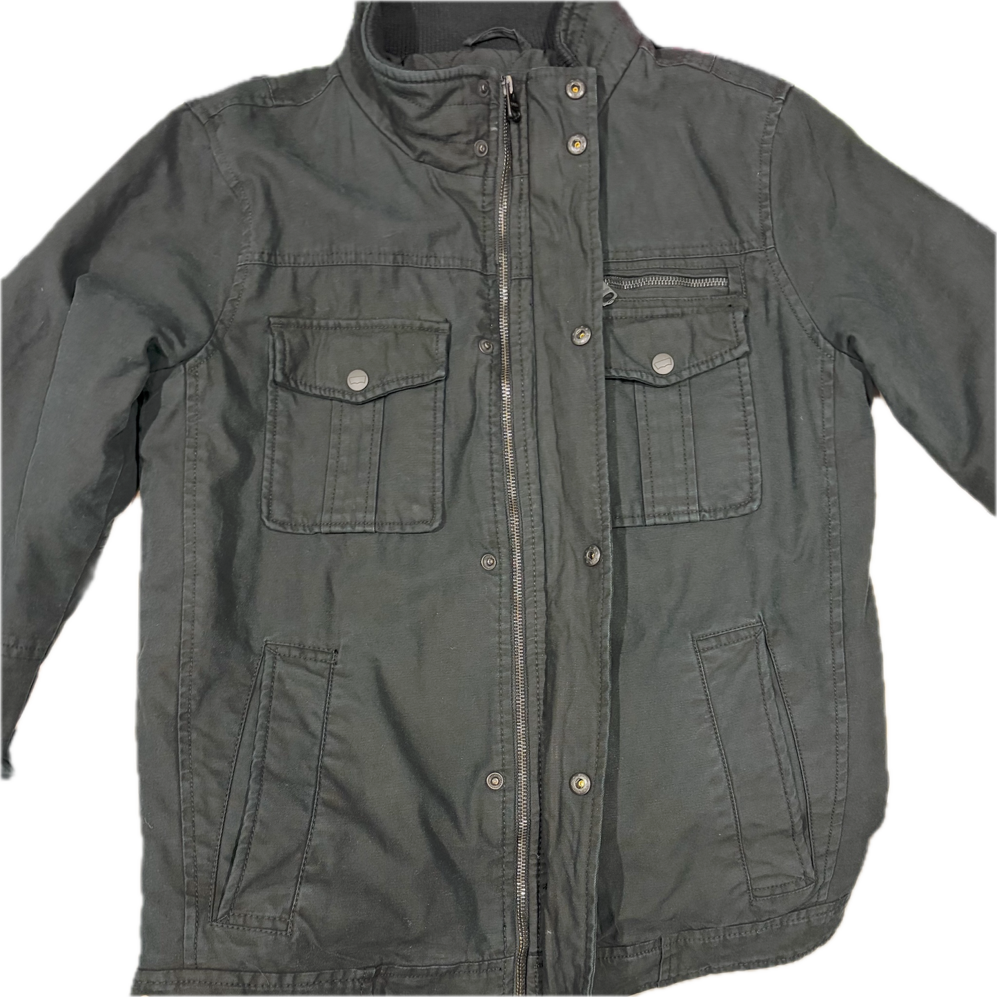 Levi's Men's Heavy Cotton Canvas Workwear Utility Jacket - Black - Size S