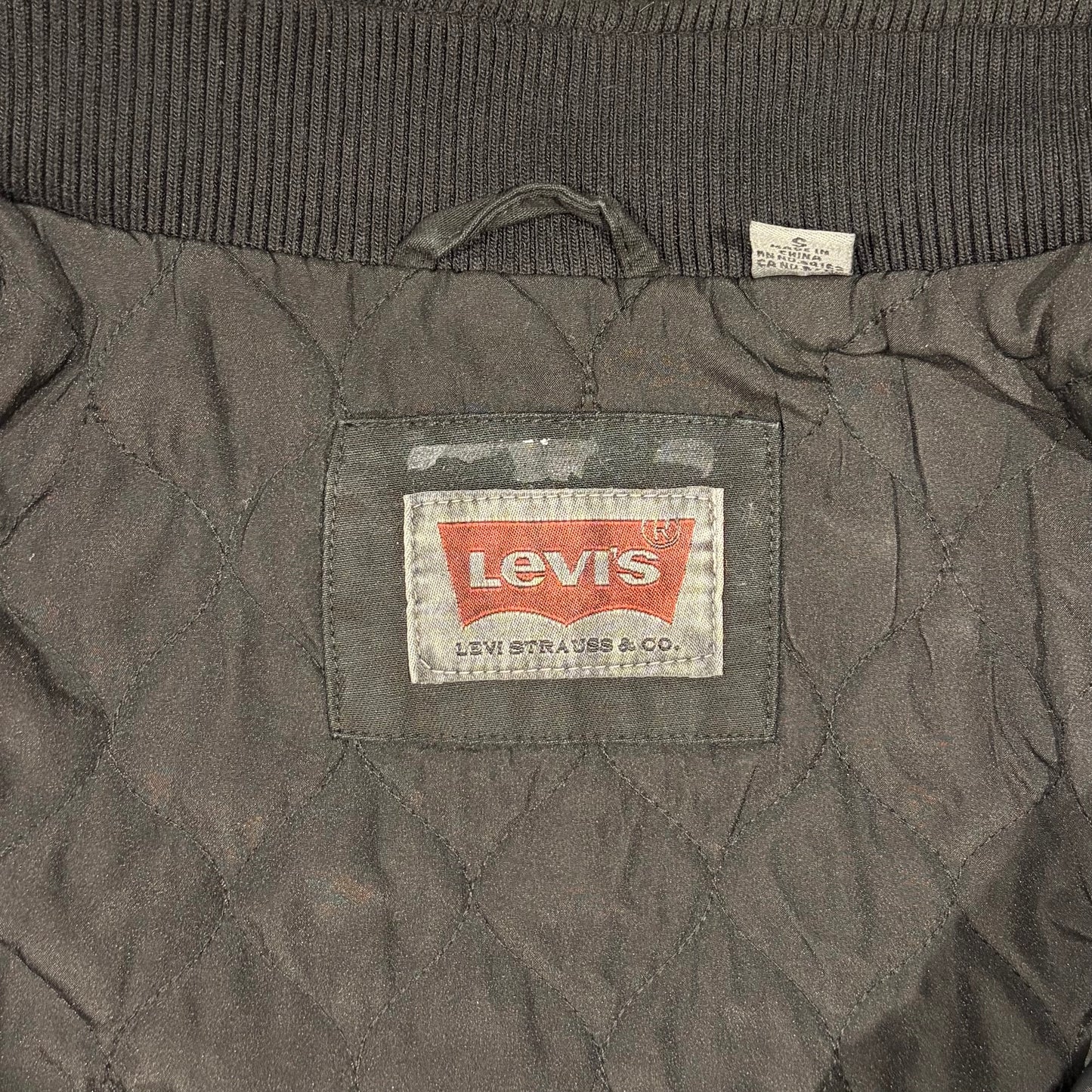 Levi's Men's Heavy Cotton Canvas Workwear Utility Jacket - Black - Size S
