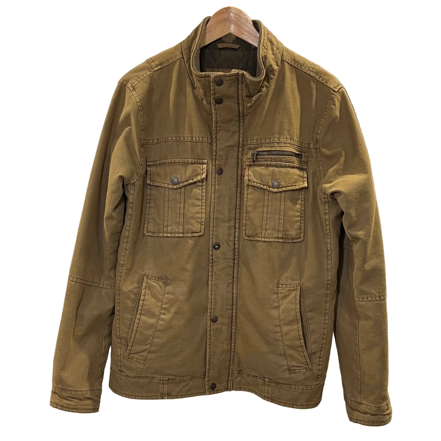 Levi's Men's Heavy Cotton Canvas Workwear Utility Jacket - Light Khaki - Size S