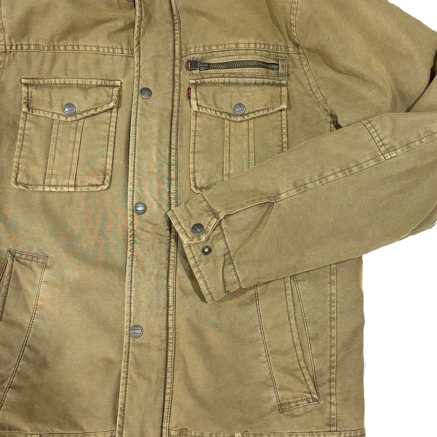 Levi's Men's Heavy Cotton Canvas Workwear Utility Jacket - Light Khaki - Size S