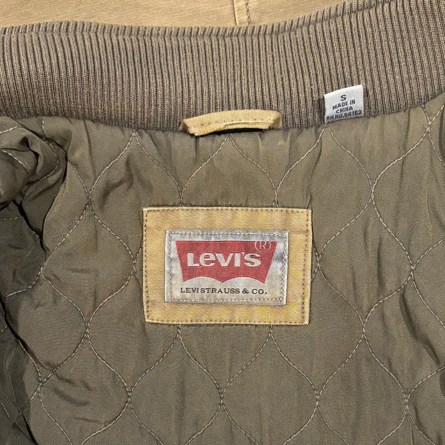 Levi's Men's Heavy Cotton Canvas Workwear Utility Jacket - Light Khaki - Size S