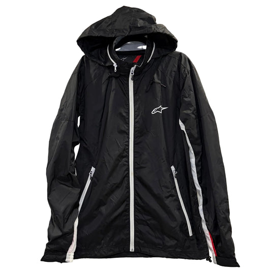 Alpinestars Men's Lightweight Windbreaker Jacket (with Packable Hood) size L