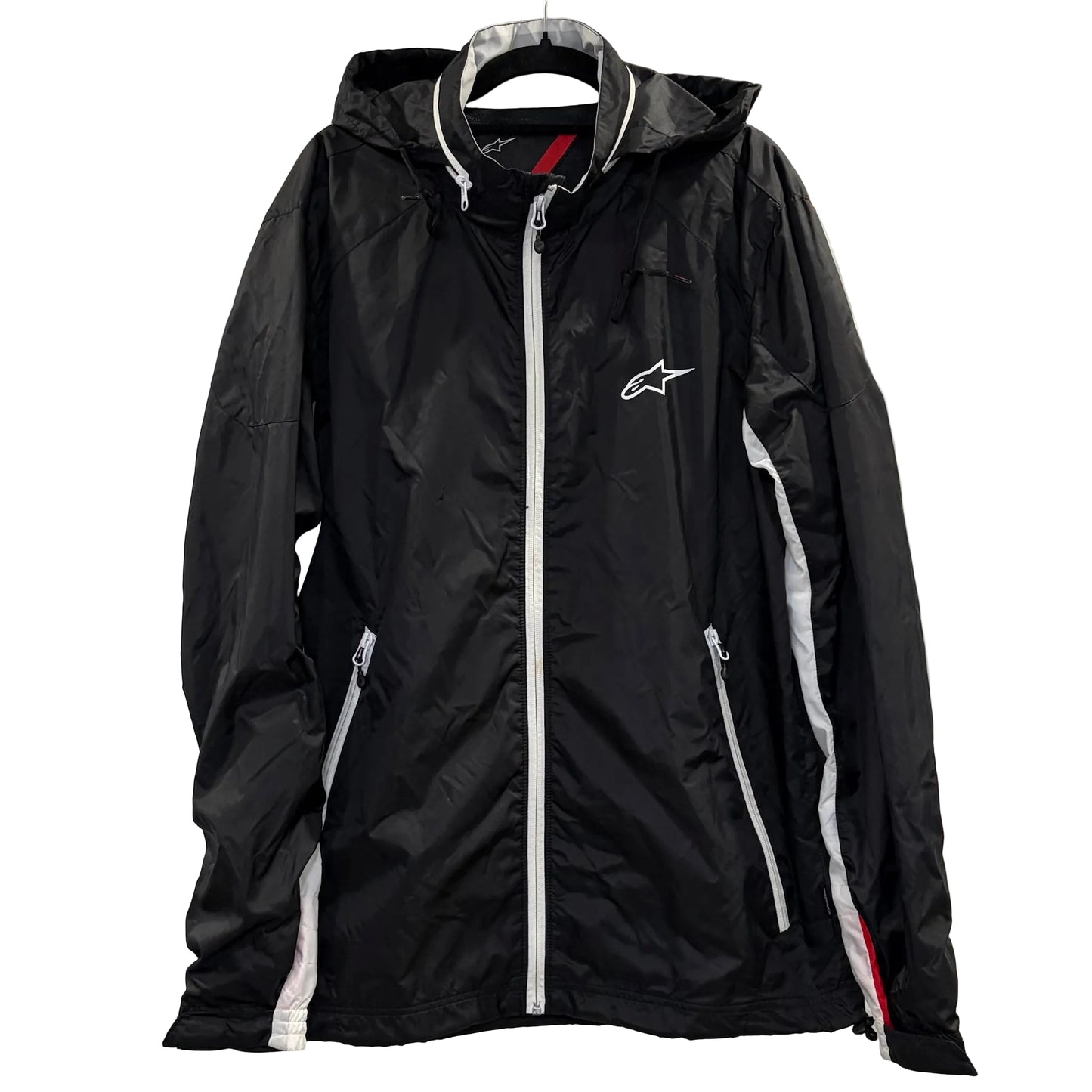 Alpinestars Men's Lightweight Windbreaker Jacket (with Packable Hood) size L