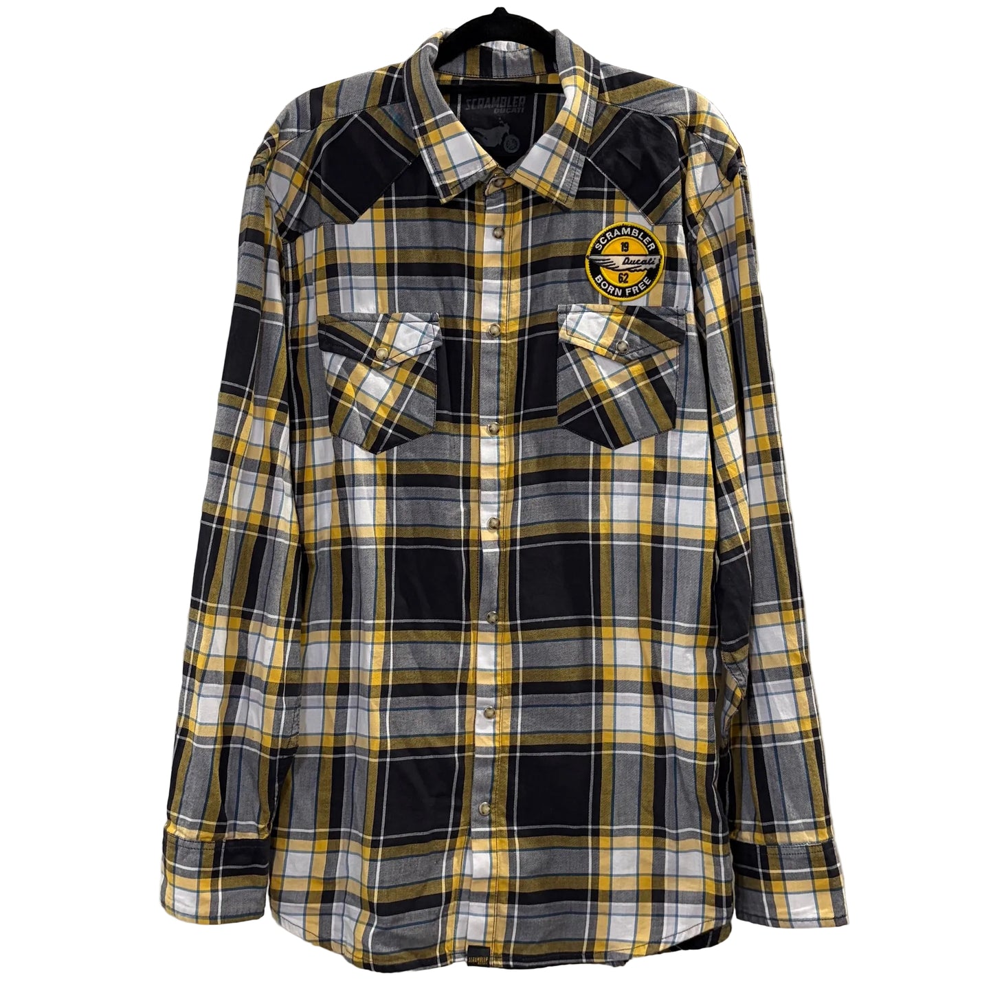 Ducati Scrambler Men's Long Sleeve Check Shirt size XL