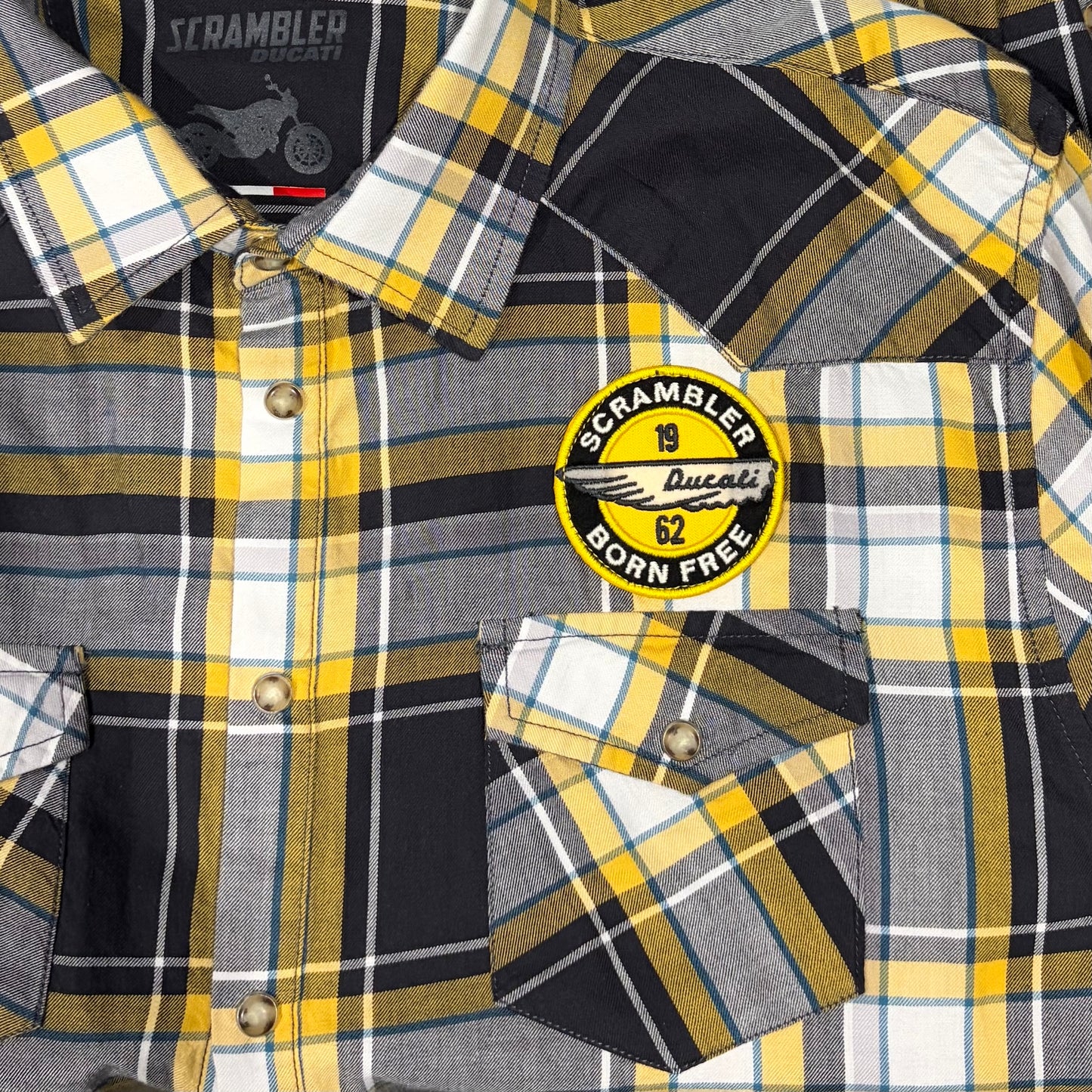 Ducati Scrambler Men's Long Sleeve Check Shirt size XL