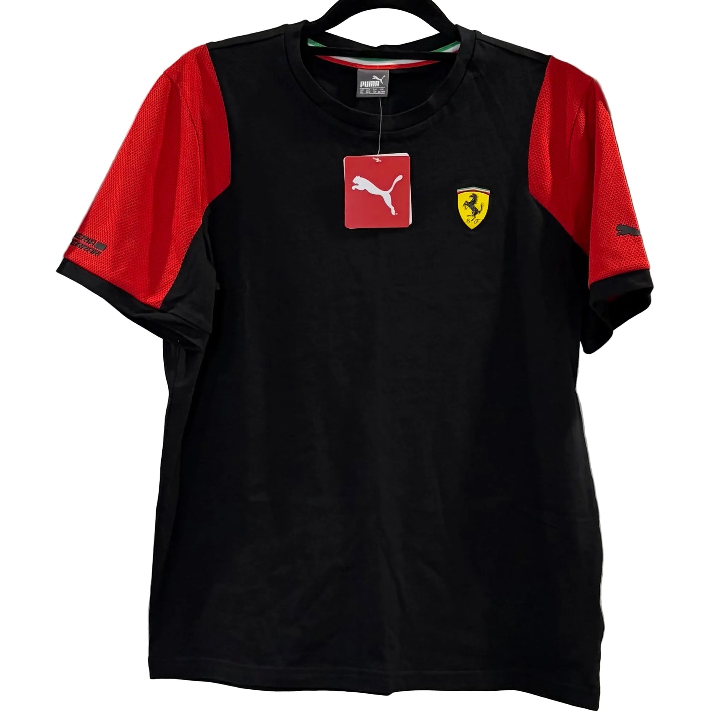 BRAND NEW Puma Scuderia Ferrari Kids T-shirt - Black - size US X|UK 32/34|size 14