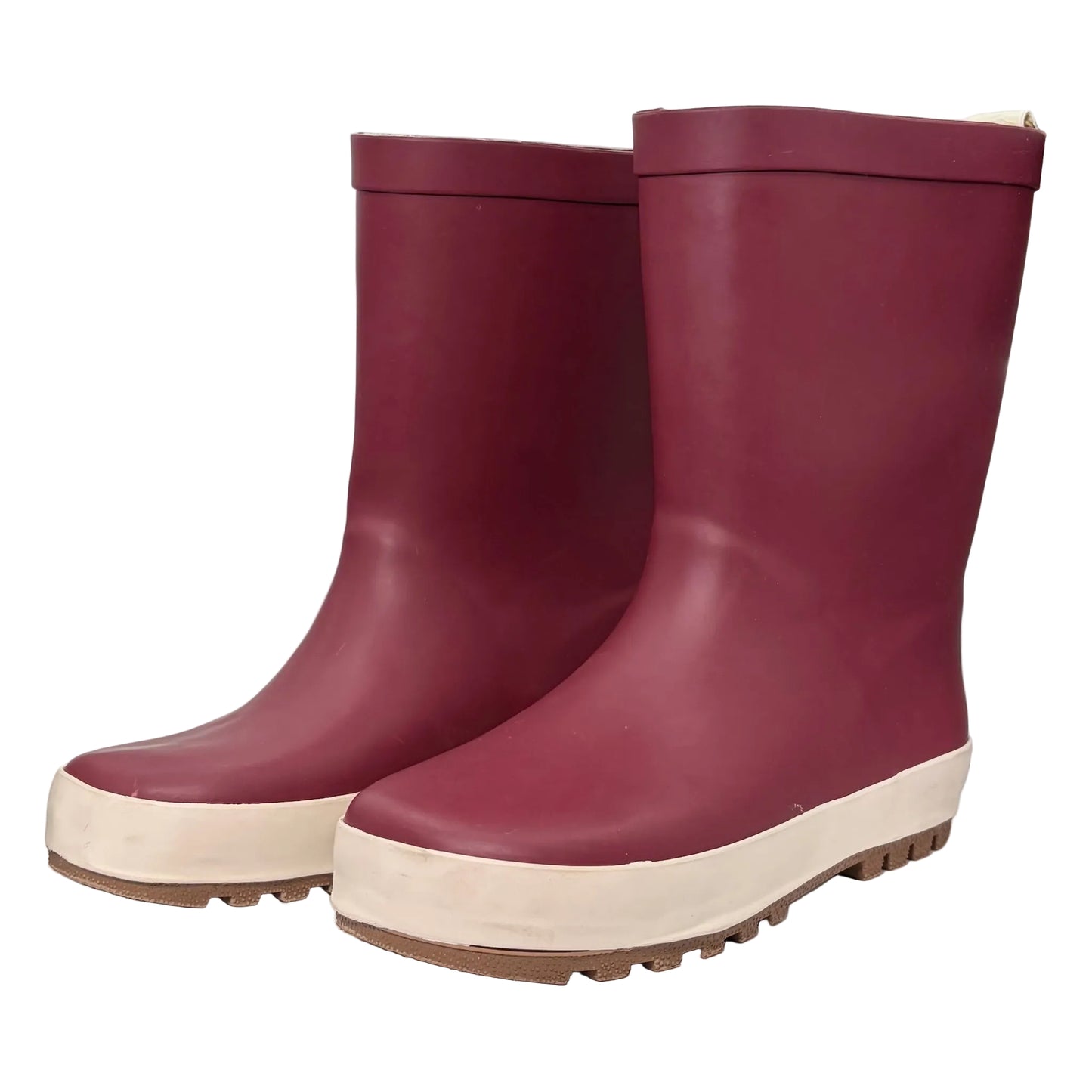 Kmart Youth Burgundy Rainboots Size 1 | 19.5cm