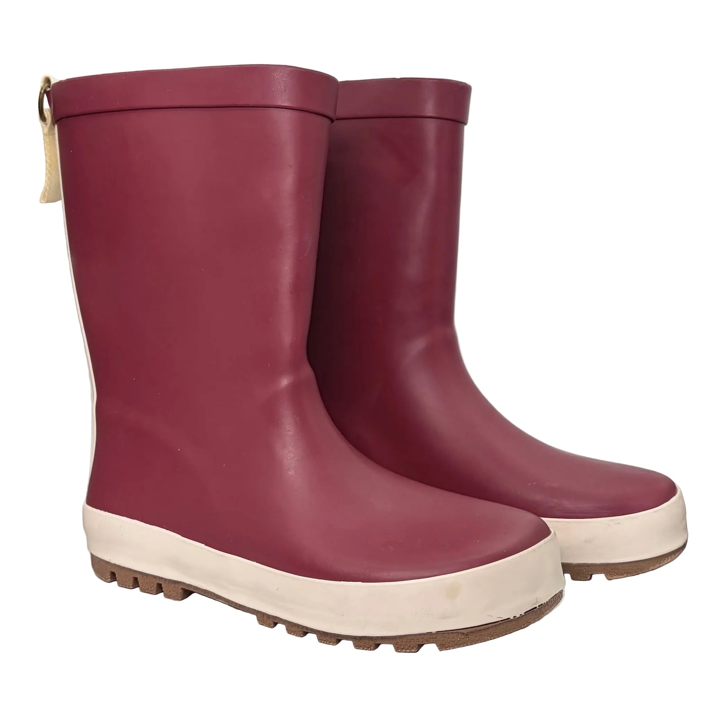 Kmart Youth Burgundy Rainboots Size 1 | 19.5cm