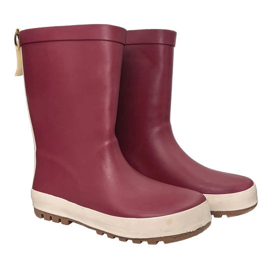 Kmart Youth Burgundy Rainboots Size 1 | 19.5cm