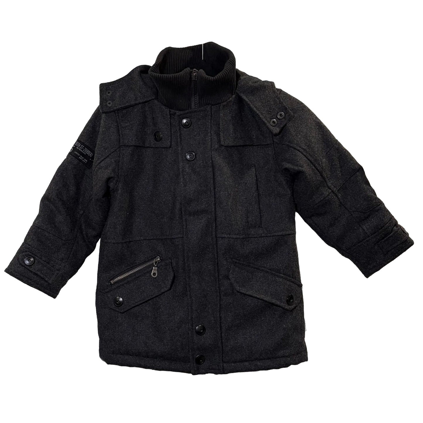Fresh Baked Boys Hooded Heavyweight Winter Parka Coat - size 4