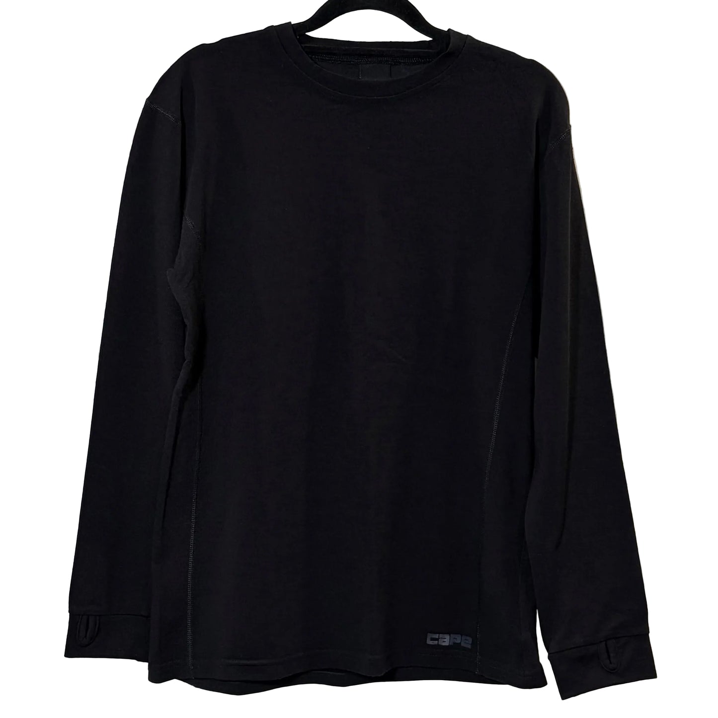 Cape Long Sleeve Thermal Base Layer Top with Thumb Loops- size M