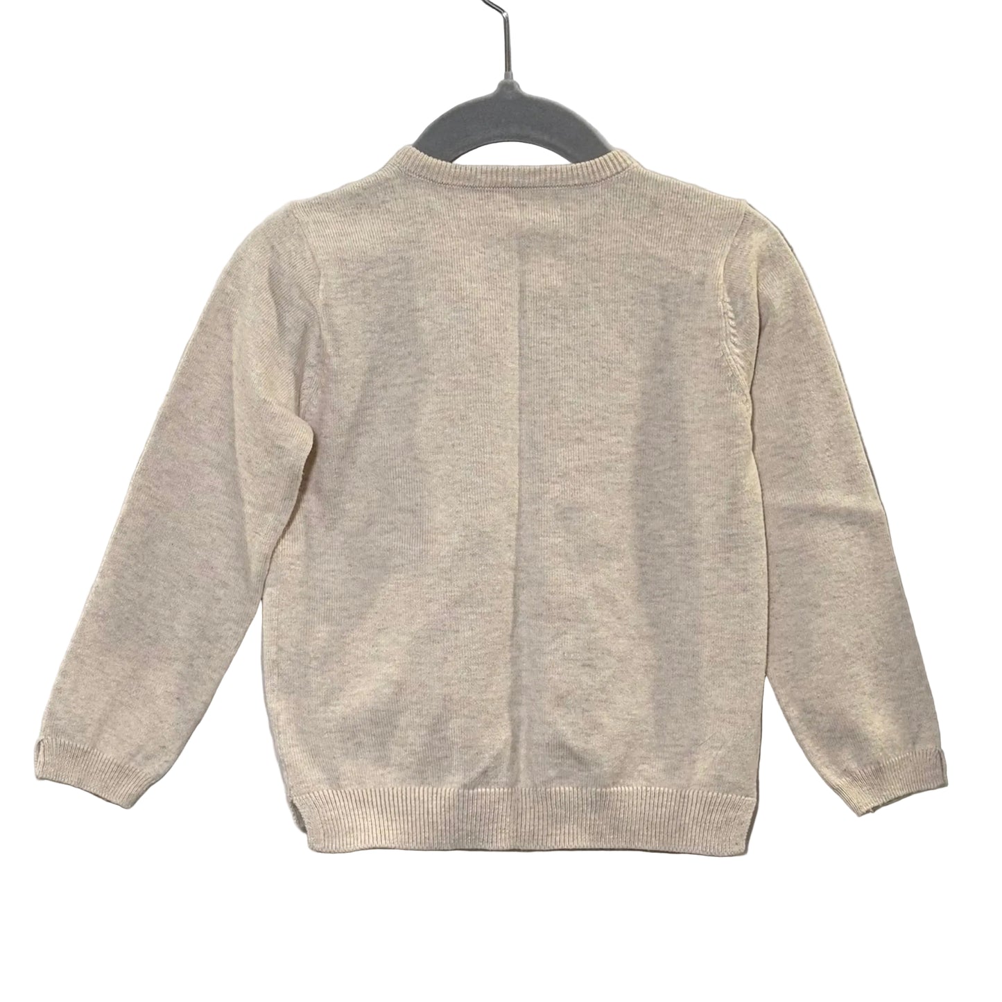 Zara Girls Knitwear Beige Knit Cardigan with Gold Buttons Size 4