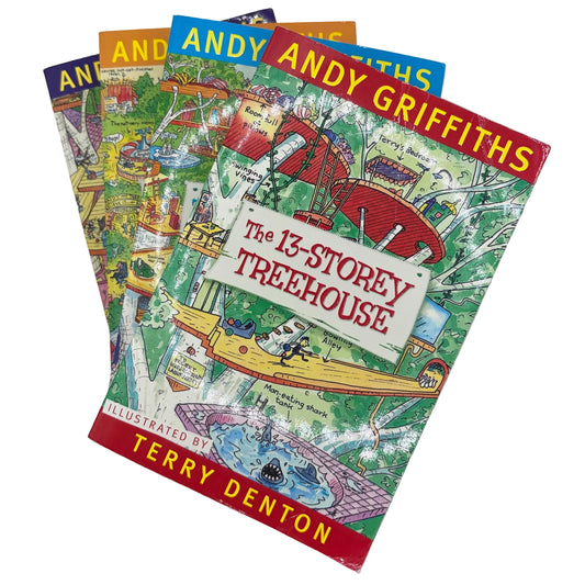 The Treehouse Series Books 1–4 Set by Andy Griffiths & Terry Denton