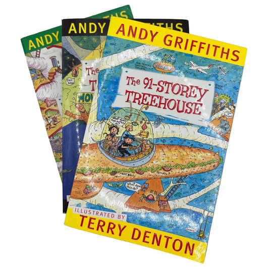 The Treehouse Series Books 5-7 Set by Andy Griffiths & Terry Denton
