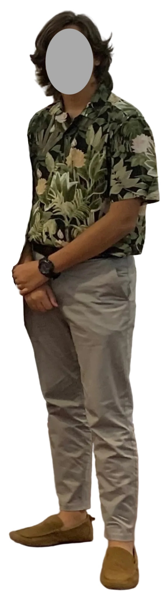 H&M Men's Regular Fit Short Sleeve Resort Shirt