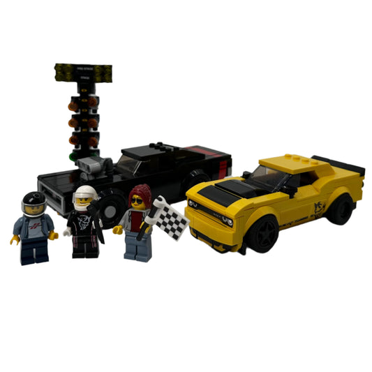 LEGO 75893 2018 Dodge Challenger SRT Demon and 1970 Dodge Charger R/T