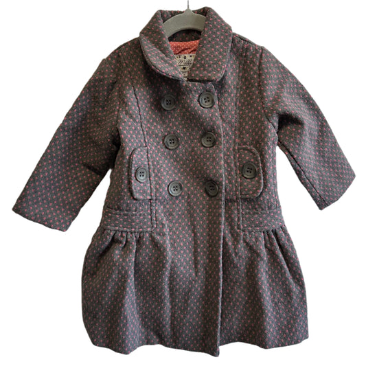 Milly Toddler Pink & Grey Winter Coat Size 2
