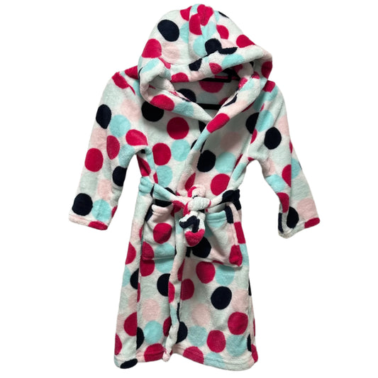 Milkshake by Myer Girls Polka Dot Fleece Dressing Gown Size 4