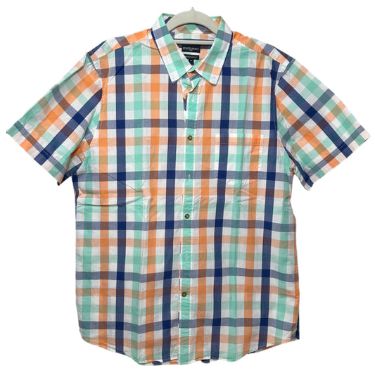 Sportscraft Men's Short Sleeve Gingham Check Shirt - Regular Fit