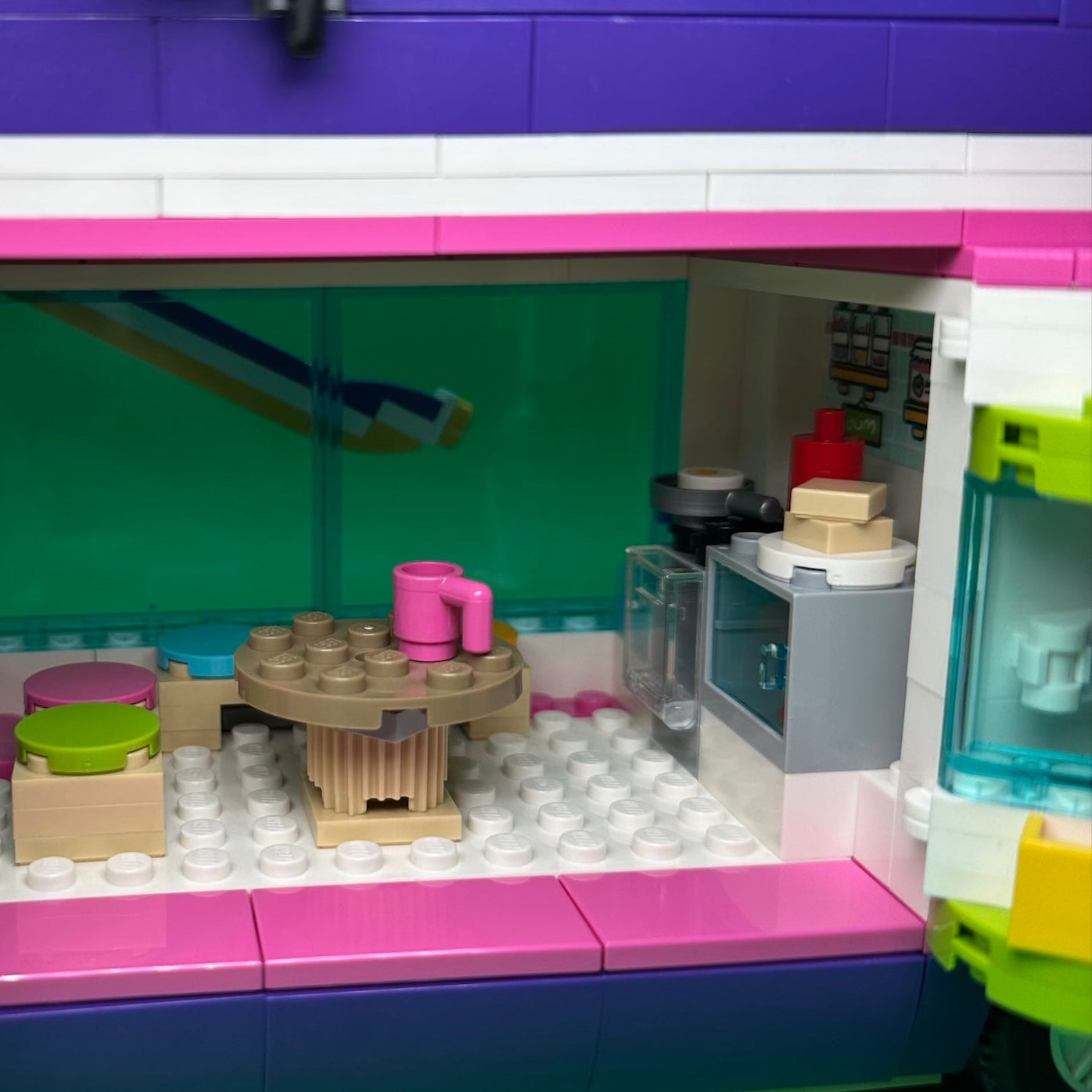 Toy kitchen set with colourful design