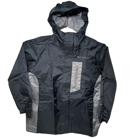Black Columbia jacket on a white background