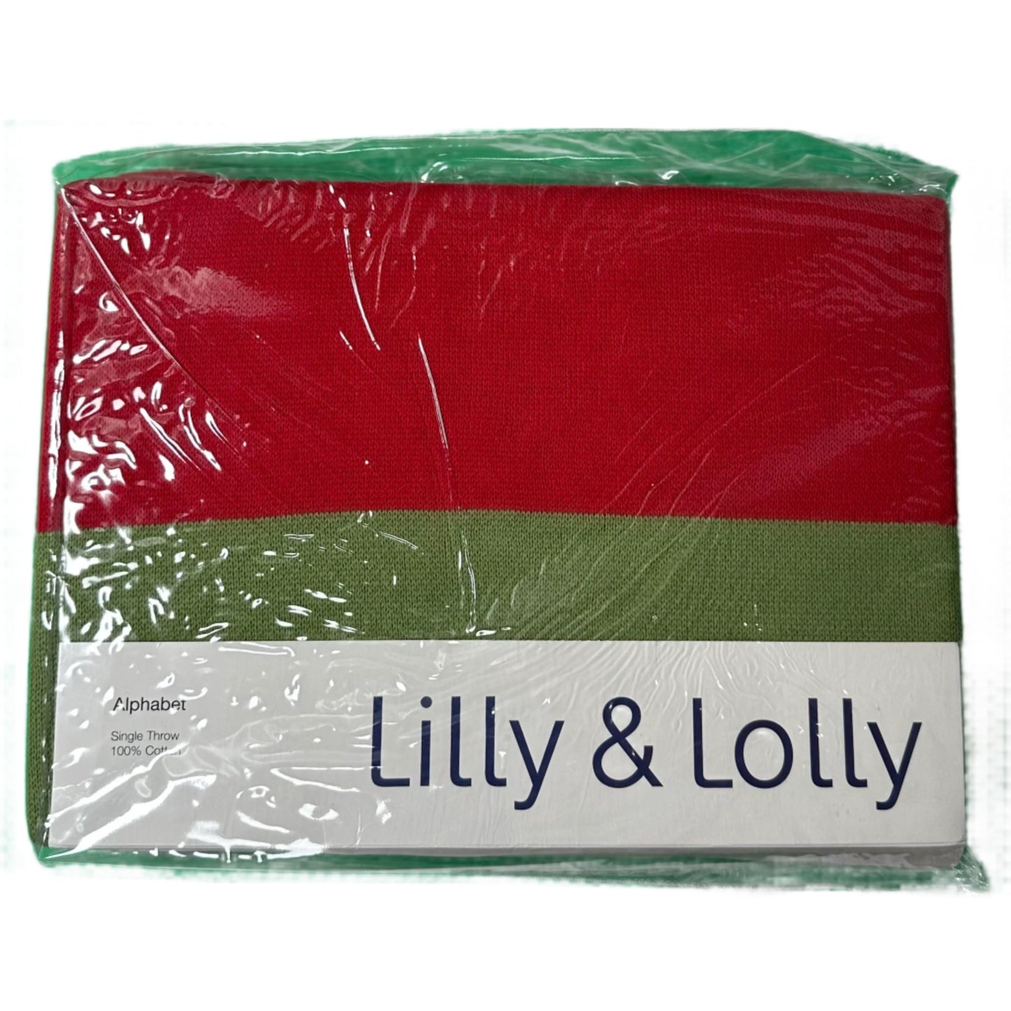 Lilly & Lolly 'Alphabet' Single Throw 100% Cotton
