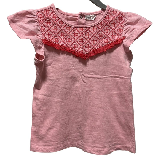 Jack & Milly Girls Pink T-shirt with Tassel Size 5