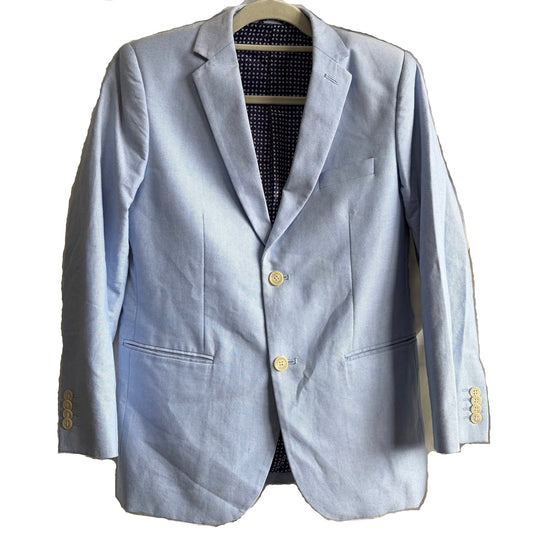 Fred Bracks Boys Blue Single Breasted Suit Jacket size 10