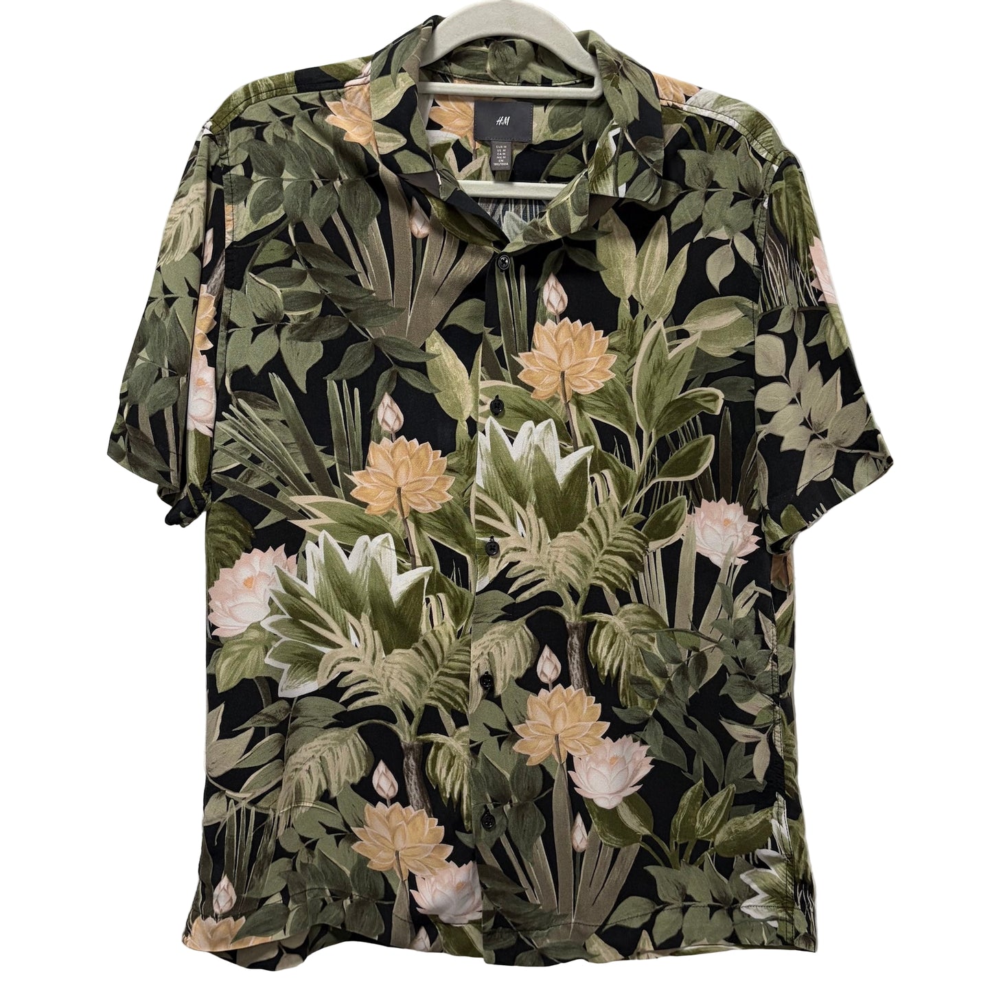 H&M Men's Regular Fit Short Sleeve Resort Shirt